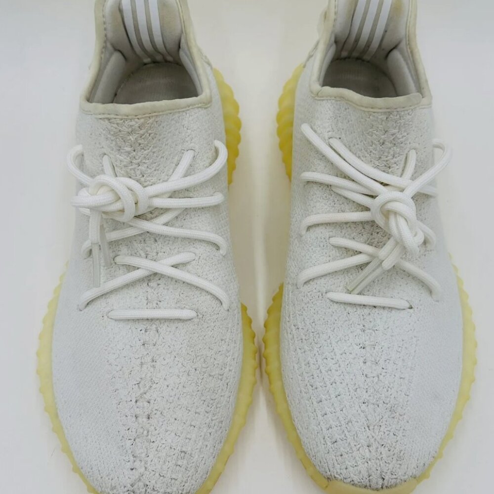 Mens Yeezy Boost 350 V2 TCream/riple White Sneaker Size 9.5 - Picture 7 of 13